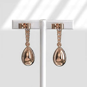 Vintage Pear-Round Cut 5.00 Ct Lab Grown Diamond Earrings Antique Style Elegant Fine Jewelry Gift