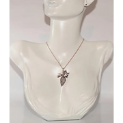1.25 Ct natural rose cut diamond vintage style pendant with elegant antique inspired design, fine diamond jewelry piece for women with classic timeless sparkle