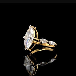 Marquise Cut Moissanite Perfect Engagement Ring