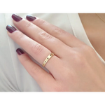 Dainty gold initial signet ring elegant personalized jewelry for women gift choice
