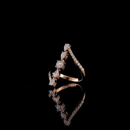 Elegant Mix Shape Moissanite Statement Ring