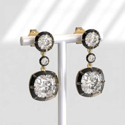 4.00 Ct round lab grown diamond earrings sparkling classic stud fine jewelry elegant luxury gift for women