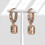 2.26 Ct emerald cut lab grown diamond earrings with brilliant sparkle elegant luxury jewelry for daily wear and gifting