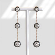 1.85 Ct princess cut lab grown diamond earrings modern chic wedding jewelry sparkling sustainable luxury design