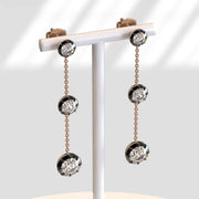 1.85 Ct princess cut lab grown diamond earrings modern chic wedding jewelry sparkling sustainable luxury design