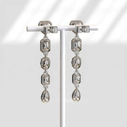 Designer Hoop Multi Shape 5 Ct Lab Grown Diamond Earrings Sparkling Luxury Jewelry for Modern Fashion