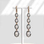 Fancy Color Oval 4.06 Ct Lab Grown Diamond Earrings Luxury Sparkling Jewelry Gift for Women