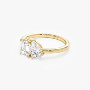 1.50 Ct Toi lab created diamond ring, prong setting, perfect for engagement or special occasions.