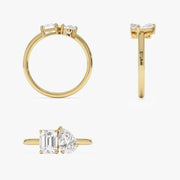 1.50 Ct Toi lab created diamond ring, prong setting, perfect for engagement or special occasions.