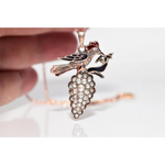 1.25 Ct natural rose cut diamond vintage style pendant with elegant antique inspired design, fine diamond jewelry piece for women with classic timeless sparkle