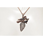 1.25 Ct natural rose cut diamond vintage style pendant with elegant antique inspired design, fine diamond jewelry piece for women with classic timeless sparkle