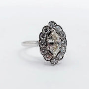 Lab Created White Diamond Ring 1.20 Ct Elegant Solitaire Engagement Ring for Women