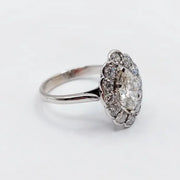 Lab Created White Diamond Ring 1.20 Ct Elegant Solitaire Engagement Ring for Women