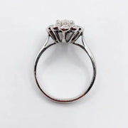 Lab Created White Diamond Ring 1.20 Ct Elegant Solitaire Engagement Ring for Women