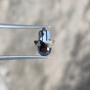 2.17 carat natural loose black Hamza rose cut diamond unique fancy cut diamond for dream jewelry and custom designs