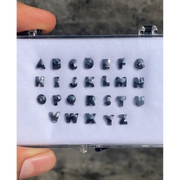 12.24 Ct natural black diamond alphabet cut pair diamond, raw diamonds, rough diamonds, gia certified diamonds, best man made diamonds.