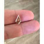 1.69 Ct fancy brown lab grown diamond in kite cut, unique geometric loose diamond for custom engagement ring or modern fine jewelry
