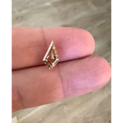 1.69 Ct fancy brown lab grown diamond in kite cut, unique geometric loose diamond for custom engagement ring or modern fine jewelry