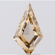 1.69 Ct fancy brown lab grown diamond in kite cut, unique geometric loose diamond for custom engagement ring or modern fine jewelry