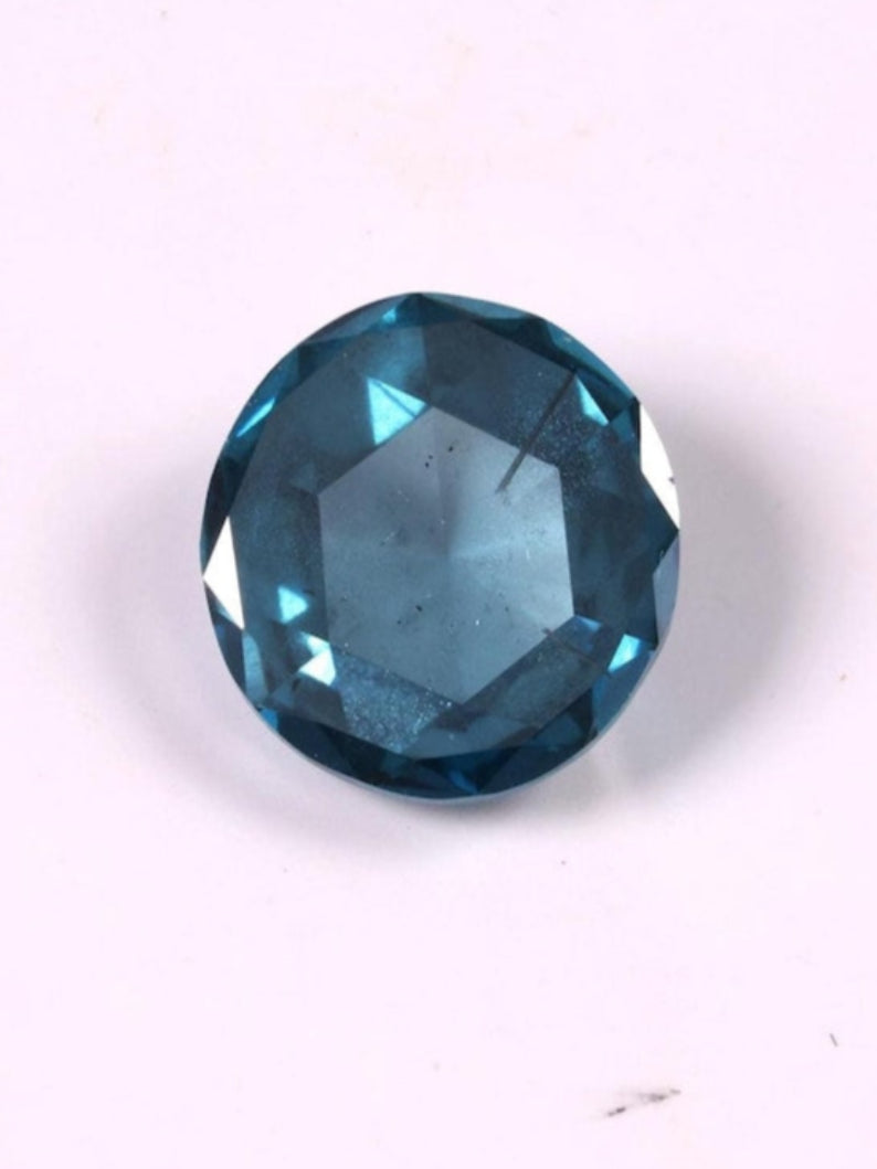 0.86 Ct Lab Grown Round Brilliant Blue Diamond