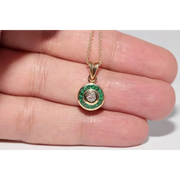 Elegant lab grown diamond pendant for women featuring a sparkling diamond in a timeless fine jewelry design