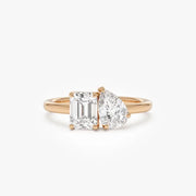 1.50 Ct Toi lab created diamond ring, prong setting, perfect for engagement or special occasions.