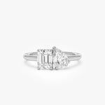 1.50 Ct Toi lab created diamond ring, prong setting, perfect for engagement or special occasions.