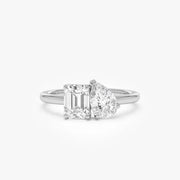 1.50 Ct Toi lab created diamond ring, prong setting, perfect for engagement or special occasions.