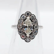Lab Created White Diamond Ring 1.20 Ct Elegant Solitaire Engagement Ring for Women