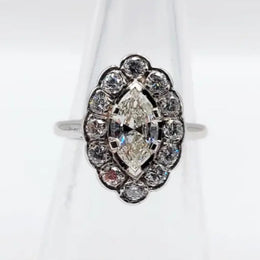 Classic antique lab grown diamond ring for modern elegance
