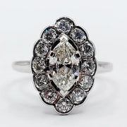 Lab Created White Diamond Ring 1.20 Ct Elegant Solitaire Engagement Ring for Women