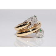 Fashion lab created gemstone ring with citrine stone and brilliant diamond highlights