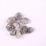 5.50 Ct Natural Grey Rough Diamond, raw uncut conflict-free stone for jewelry making, rustic earth mined grey diamond