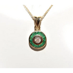 Elegant lab grown diamond pendant for women featuring a sparkling diamond in a timeless fine jewelry design