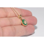 Elegant lab grown diamond pendant for women featuring a sparkling diamond in a timeless fine jewelry design