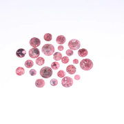 Raw Pink Diamonds 2–7 MM assorted coated round loose stones for pendants, rings, and custom jewelry making