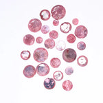 Raw Pink Diamonds 2–7 MM assorted coated round loose stones for pendants, rings, and custom jewelry making