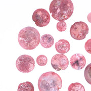 Raw Pink Diamonds 2–7 MM assorted coated round loose stones for pendants, rings, and custom jewelry making