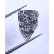 1.96 Ct natural grey rough diamond, uncut raw earth mined diamond for jewelry making
