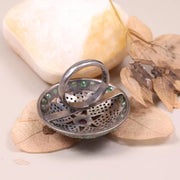 Victorian Floral Style Ring | Pink Ruby Gemstone & Emerald Diamond Sterling Silver Ring | Handmade Antique Style Jewelry for Women