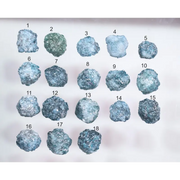 18 Pcs Natural Blue Rough Diamonds loose rustic earth mined raw fancy diamonds for jewelry making