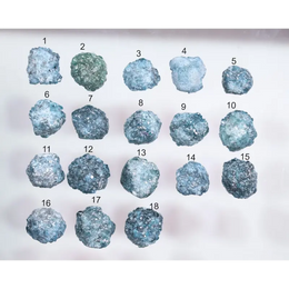 18 Pcs Natural Blue Rough Diamonds loose rustic earth mined raw fancy diamonds for jewelry making