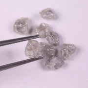 7.50 Ct Natural Grey Rough Diamond, uncut raw fancy earth mined irregular shape diamond for jewelry 