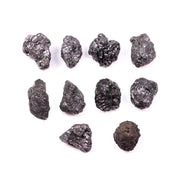15.00 Ct Natural Black Rough Diamond Lot, uncut raw rustic earth mined loose black diamonds for jewelry making