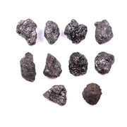 15.00 Ct Natural Black Rough Diamond Lot,uncut raw rustic earth mined loose black diamonds for jewelry making