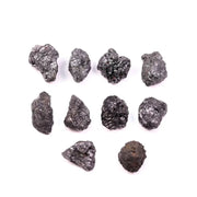 15.00 Ct Natural Black Rough Diamond Lot, uncut raw rustic earth mined loose black diamonds for jewelry making