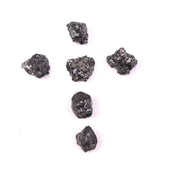 6 Black Rough Diamond Lot Loose Rough Earth Mined Diamond Lot Uncut Rough Diamond Lot Use For Jewerly making