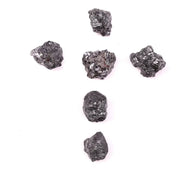 6 Black Rough Diamond Lot Loose Rough Earth Mined Diamond Lot Uncut Rough Diamond Lot Use For Jewerly 