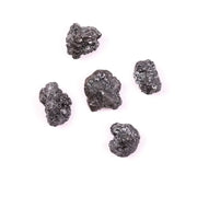 Natural Black Rough Diamond, Loose Uncut Raw Irregular Shape Earth Mined Diamond for Jewelry Making