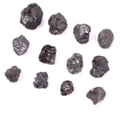 Natural Black Rough Diamond, Uncut Raw Earth Mined Rustic Loose Black Diamond for Jewelry Making